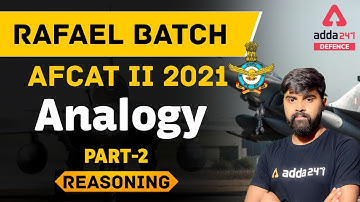 AFCAT 2 2021 | Analogy Reasoning Tricks| Part 2