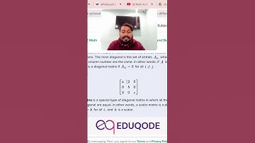 Difference Between Scalar Matrix and Diagonal Matrix | Easy Explanation with Examples