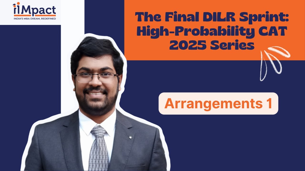 CAT 2025 | DILR Revision | Part 1 | Arrangements - YouTube