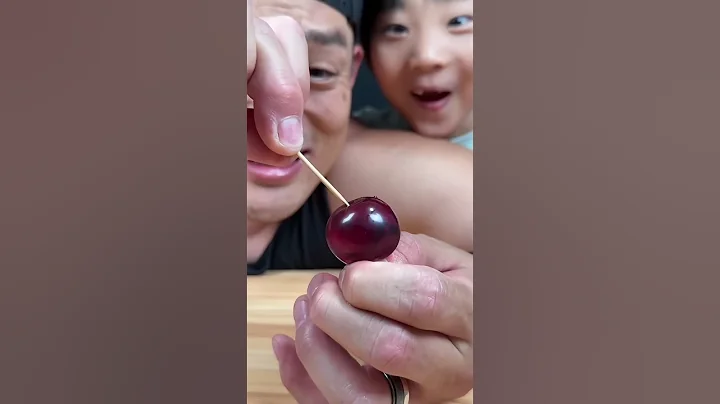 More popping grape jellies! This one was cool🍇🥵 ASMR #shorts