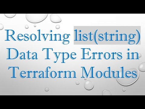 Resolving list(string) Data