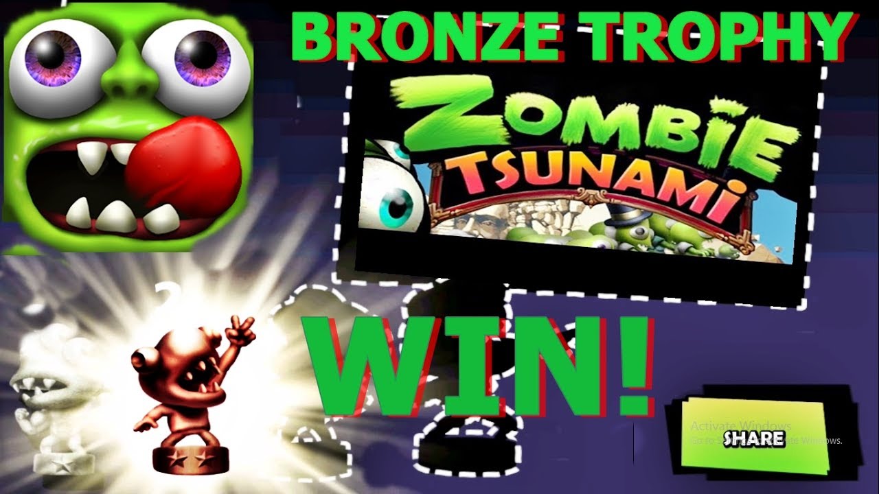 Zombie Tsunami gameplay - Win the Bronze  Trophy