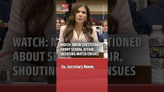 Noem Questioned About Affair, Shouts Over Representative  #kristinoem #ice #dhs #news #politics