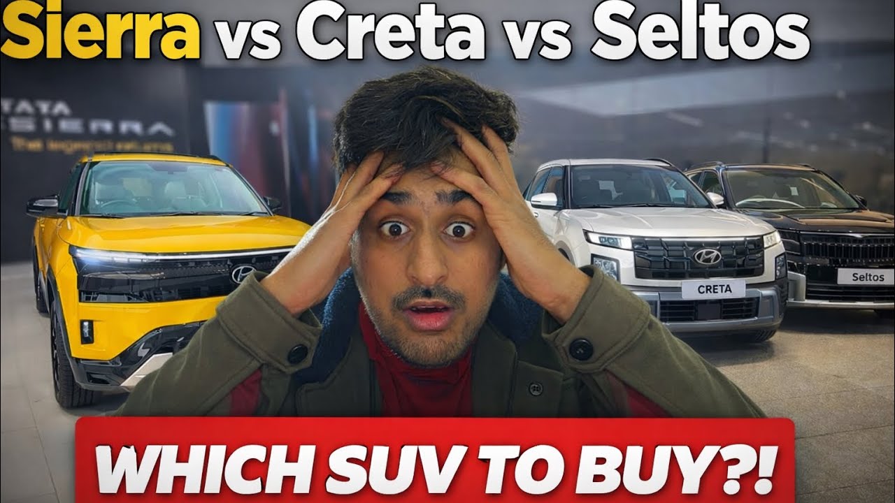 Tata Sierra vs Creta vs Seltos 😱 Best SUV Comparison Before You Buy!
