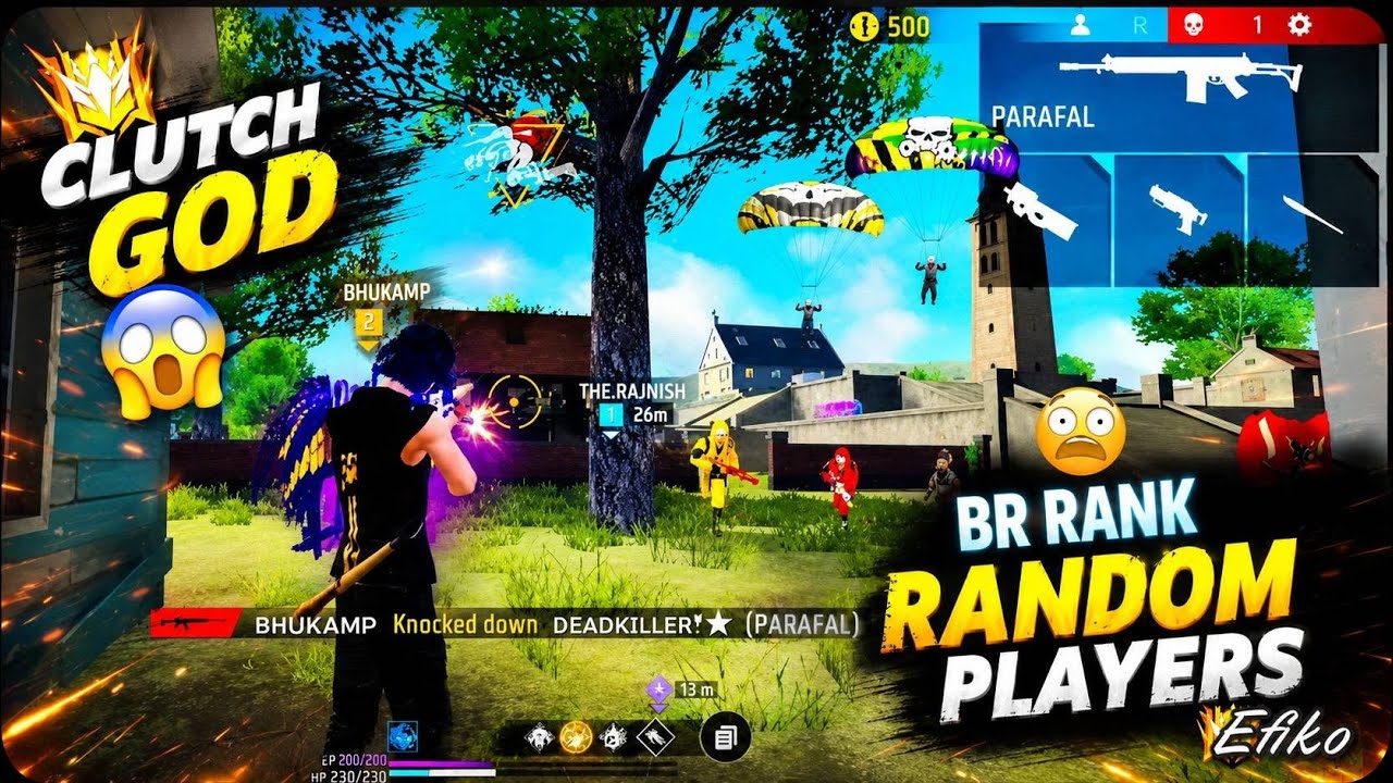 How to push br rank with random players 😱 Free Fire 😨 - YouTube