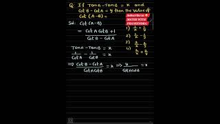 Download Lagu #trigonometry #compoundangles #maths #trigonometricalidentities #Cot(A-B) #1/x+1/y MP3