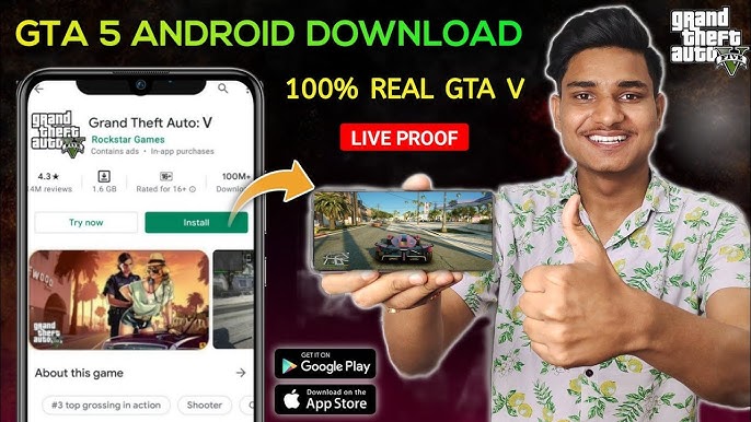 😍 GTA 5 Mobile Download  Download Real GTA 5 on Android 2023