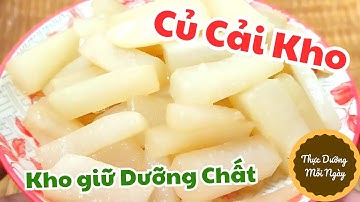 38. Củ Cải Trắng Kho Thực Dưỡng| Kho Củ Cải theo cách này bổ dưỡng hơn nhiều| Thực Dưỡng Mỗi Ngày