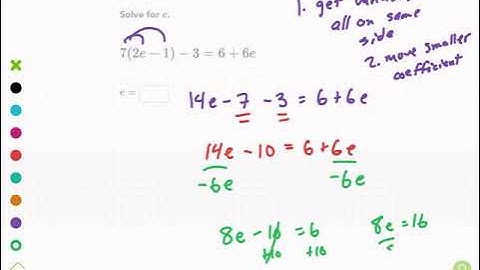 Khan Academy Tutorial: equations with parentheses