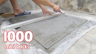 How To Make 1000 Mini Bricks In 1 Time___Diy Construction Vn