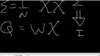 PCA whitening matrix derivation
