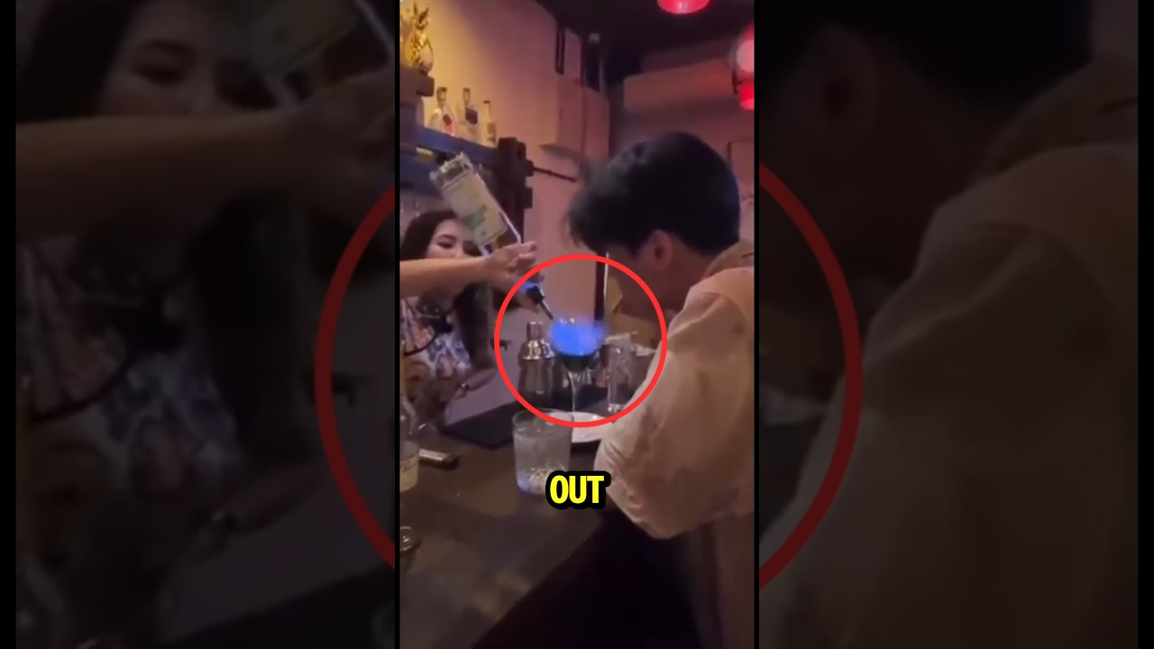 Bartender Lights Drink on Fire — Instantly Regrets It 💥 