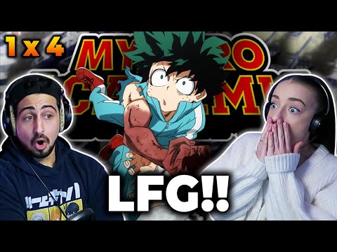 DEKU USES ONE FOR ALL!! *MY HERO ACADEMIA* Episode 4 REACTION!
