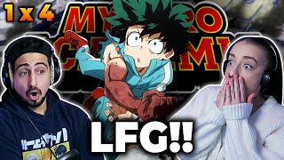 DEKU USES ONE FOR ALL!! *MY HERO ACADEMIA* Episode 4 REACTION!