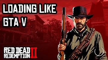 Red Dead Redemption 2 Loading Screen in the Style of GTA V
