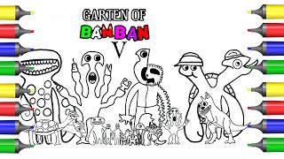 New Garten of BanBan 5 Coloring pages /ALL BOSSES/ Music [NCS]