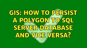 GIS: How to persist a polygon to SQL Server database and vice versa?