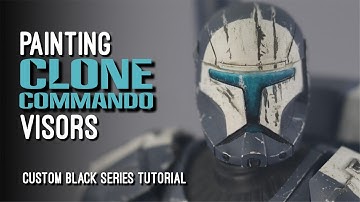 Painting Clone Commando Visors [Black Series Customizing Tutorial]