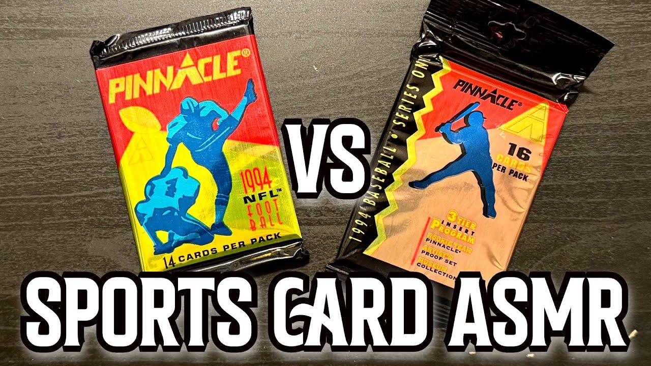 Football Cards vs Baseball Cards | 1994 Pinnacle | Sports Card ASMR