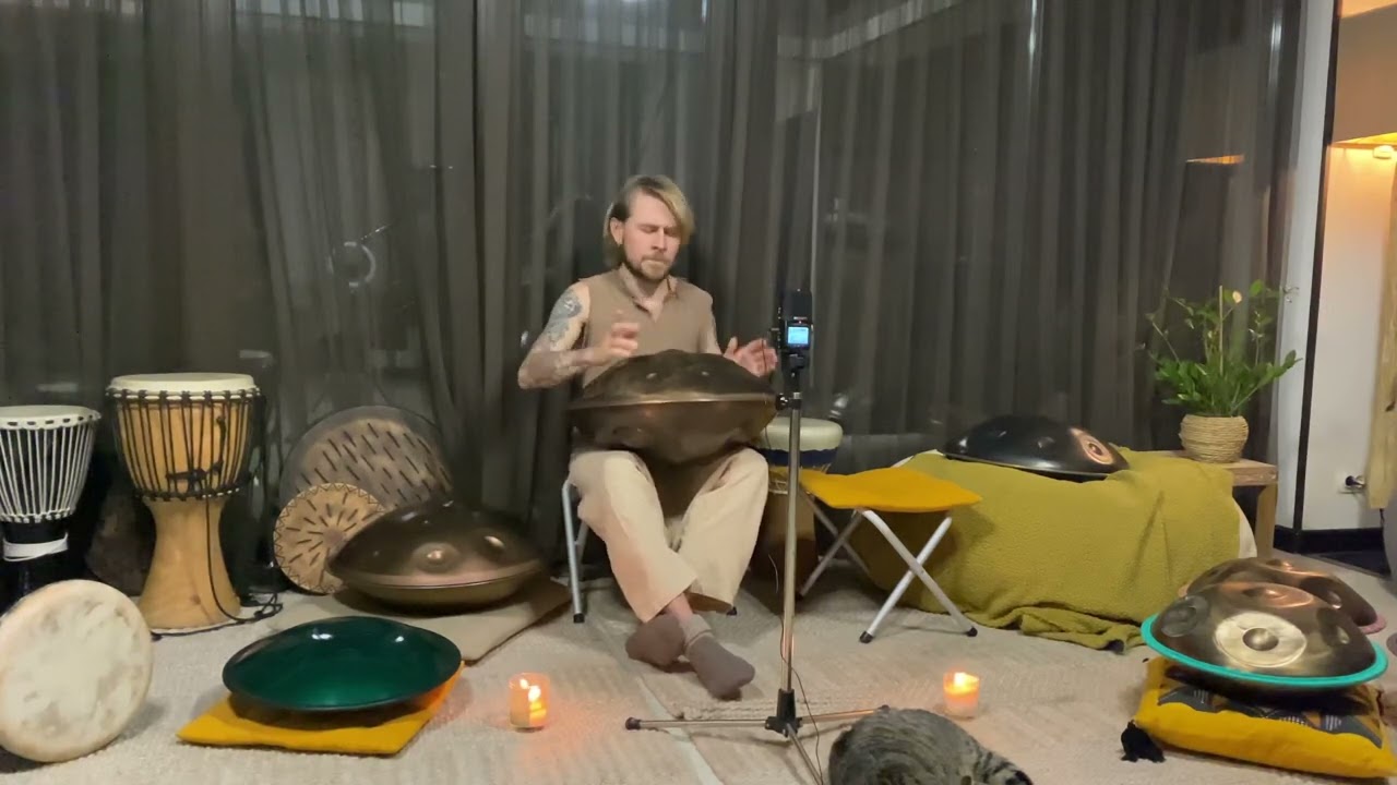 Handpan meditation by Denys Balykhin