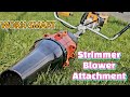 Unboxing blower attachment for parker brush cutter