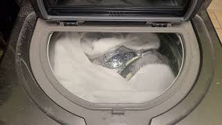 LG Sidekick Pedestal Washer One Towel Test Rinse+Spin Cycle