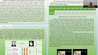 Development of Gesture-Based Applications