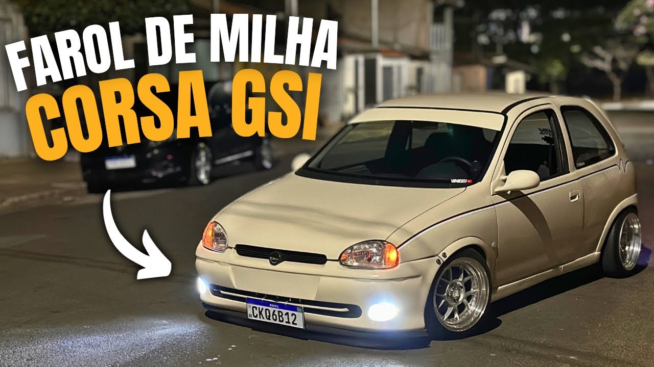 INSTALEI LED NOS FARÓIS DE MILHA DE GSI (FAROL DE NEBLINA)