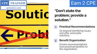 11 key considerations for writing effective internal audit reports - by CPETrainer.com.