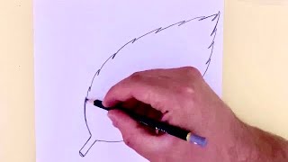 Kolay Karakalem Manzara Çizimi-Kolay Manzara Nasıl Çizilir-B Çizim