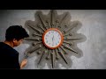 Ideas for decorating clocks with sand cement