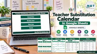 Teacher Substitution Calendar in Google Sheets News