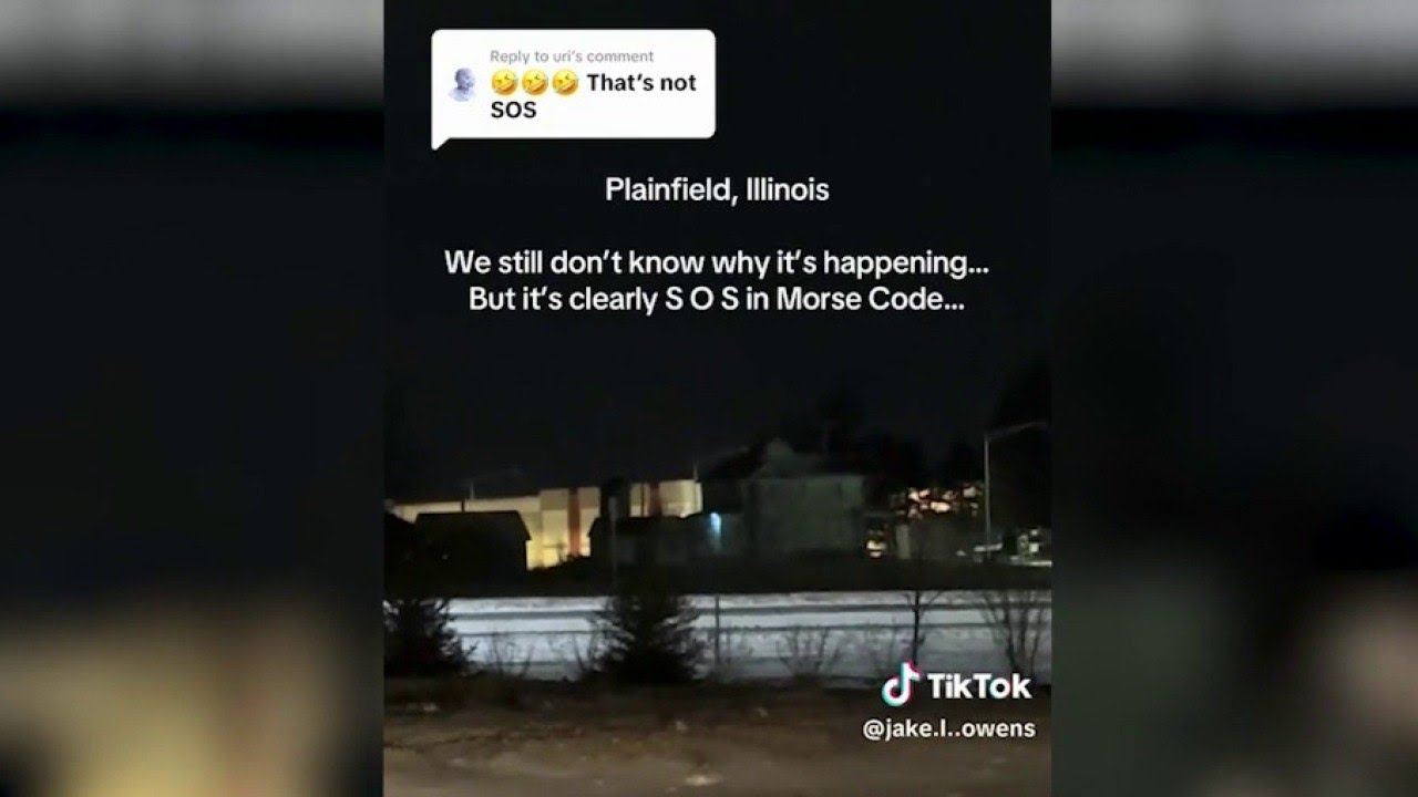 Spooky “SOS” lights go viral — then the Plainfield mystery is solved | ChicagoNOW