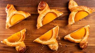 Perfect Morning Baking Peach And Cream Cheese Puffs