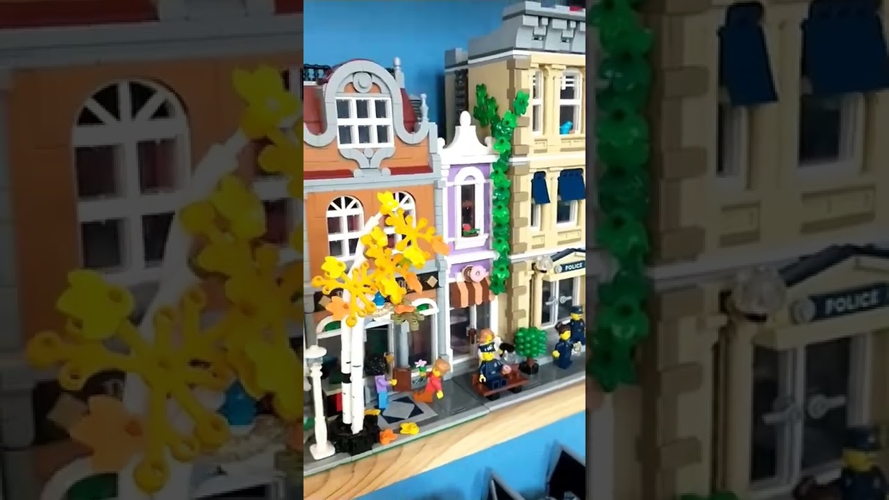 Lego Modular Police Station SHOWCASE! (Combined With Bookshop)