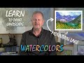 Watercolor Learning: Time-Lapse of Learn To Paint "Mountain Lake."