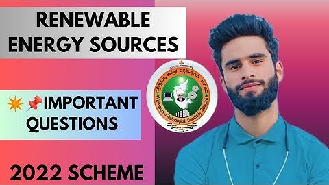 Renewable Energy Sources Vtu Important Questions 2022 Scheme📝