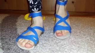 trample toy ducks in my blue sandals #crushfetish_8989