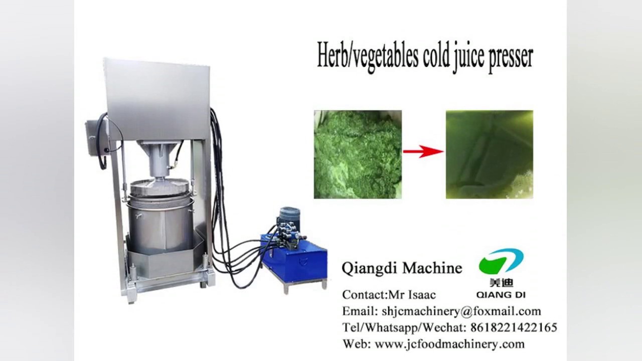 herb/celery hydraulic cold juice press machine YouTube