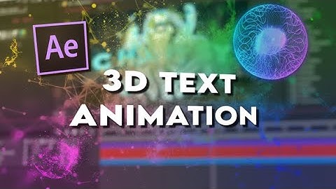 3D Text Animation - After Effects AMV Tutorial 2021!