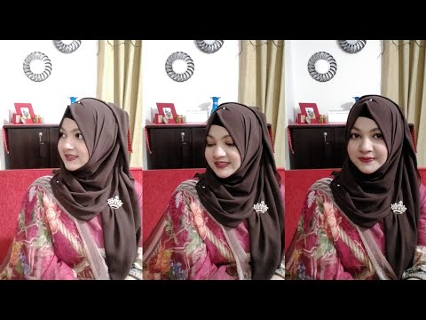 Simple Chiffon Hijab Tutorial with Salwar Kameez (2021) ||Tahmina Shova ❤️❤️