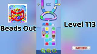 🎮 Beads Out Level 113 Walkthrough 🧩 | Tricky Bead Puzzle Solution | Mini Boss
