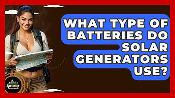What Type Of Batteries Do Solar Generators Use? - Exploring Campgrounds