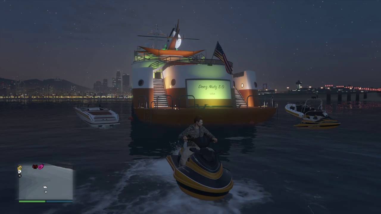 Grand Theft Auto V yacht YouTube