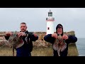 Sea fishing for thornback rays and dogfish at whitehaven pier