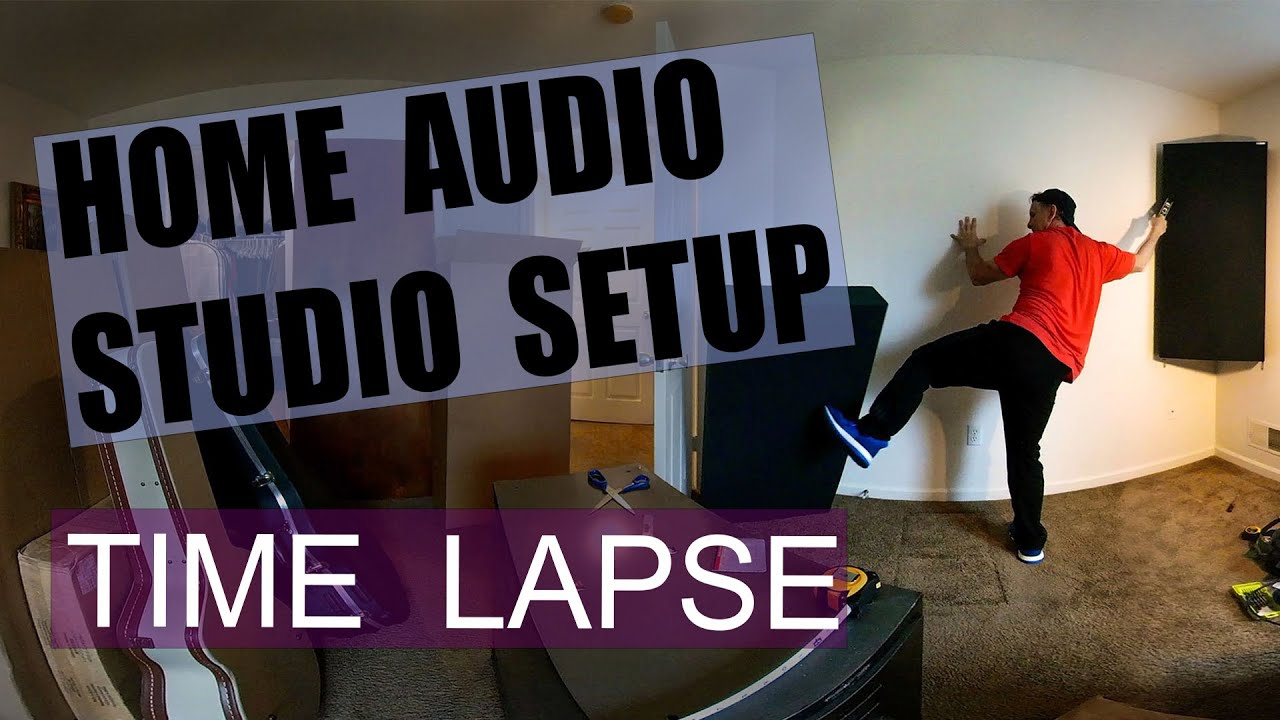 Home Audio Studio Setup: Time Lapse