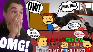 This @brewstew Vid Took a DARK TURN In The End…{Rottweiler Next Door}REACTION