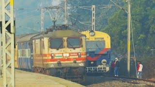 3 Dangerous Overtake Of Patna Memu by SAMPOORNA KRANTI ,  VIKRAMSHILA EXPRESS !! INDIAN RAILWAYS