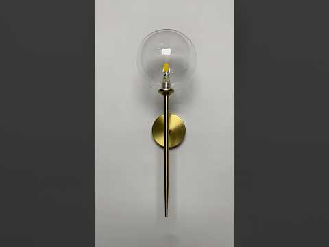 Бронзове сучасне бра на 1 лампу "Bubbles" (99-W2502F-1(150) BRZ+CL), видео 1