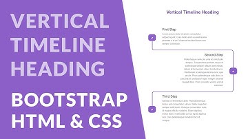 Bootstrap Vertical Timeline Heading - HTML & CSS